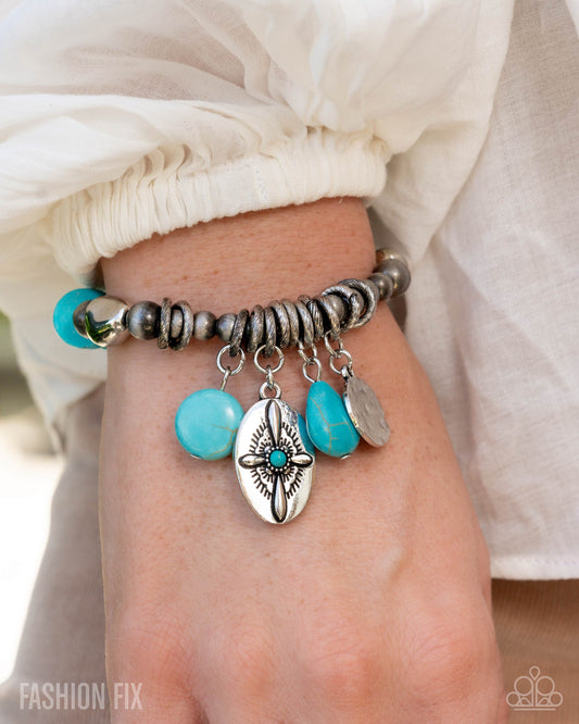 Paparazzi Authentic Apparel - Blue Bracelet