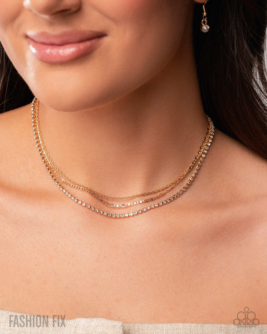 Paparazzi Matching Moment - Gold Necklace