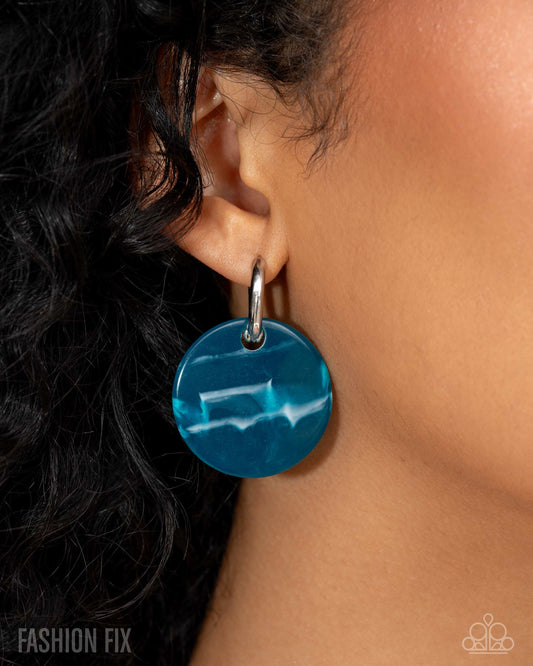 Paparazzi Spirited Show - Blue Earrings