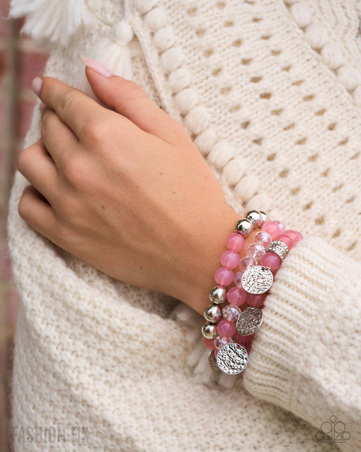Paparazzi Fun-Loving Layers - Pink Bracelet