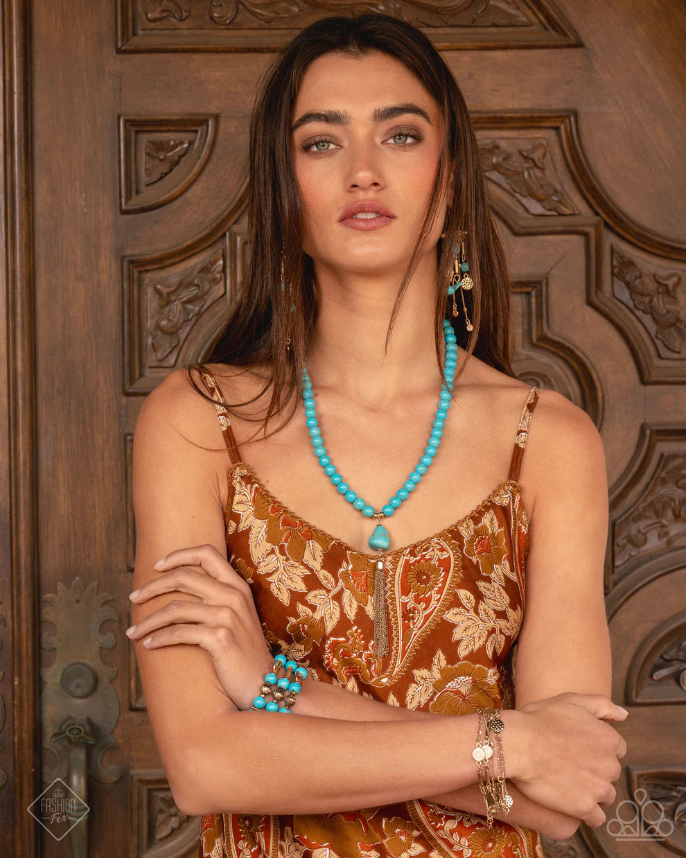 Paparazzi Coachella Chic - Blue Necklace