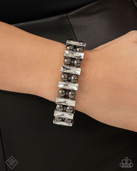 Paparazzi Assertive Admiration - Black Bracelet