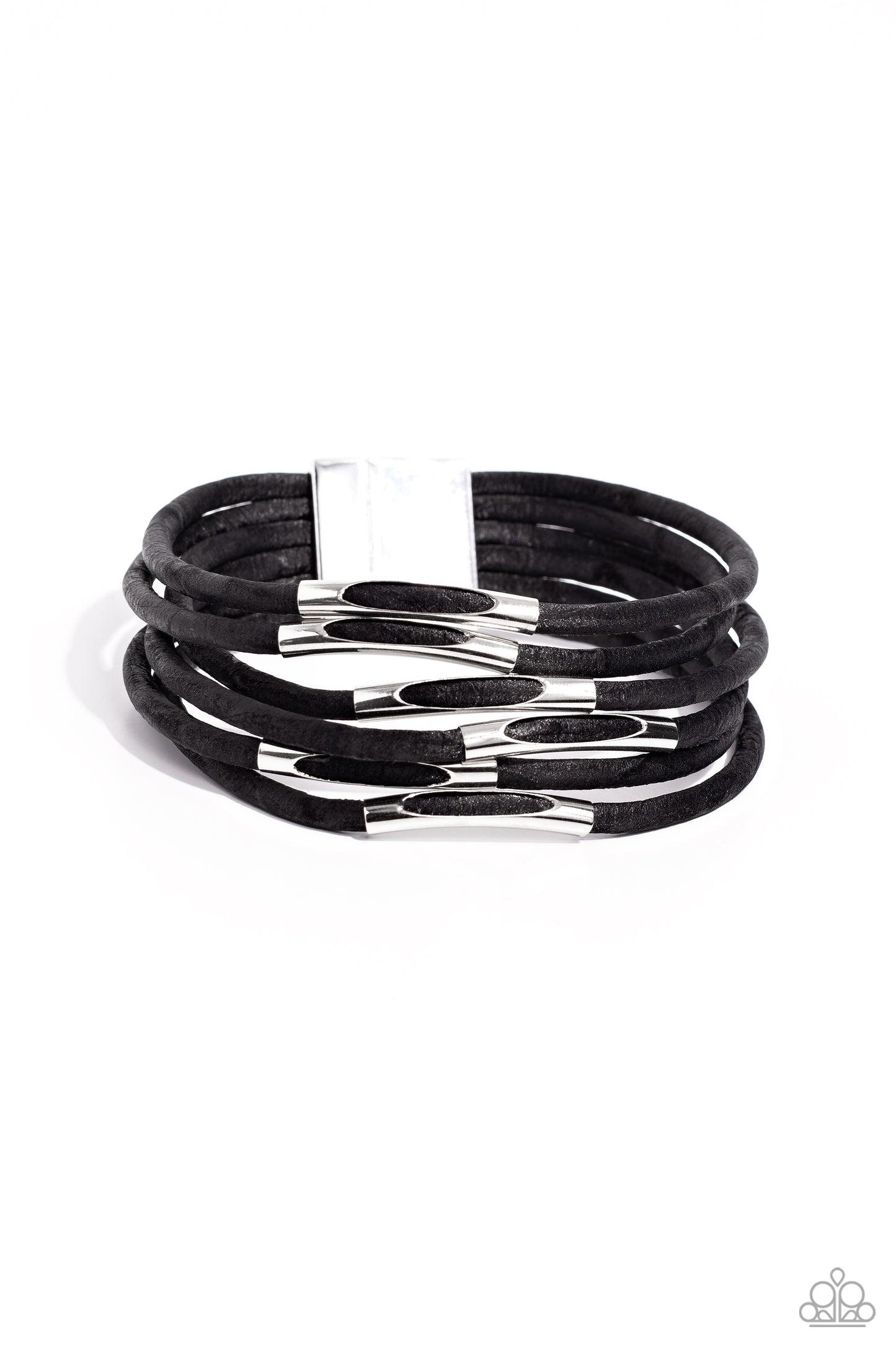 Paparazzi Magnetic Personality - Black Bracelet