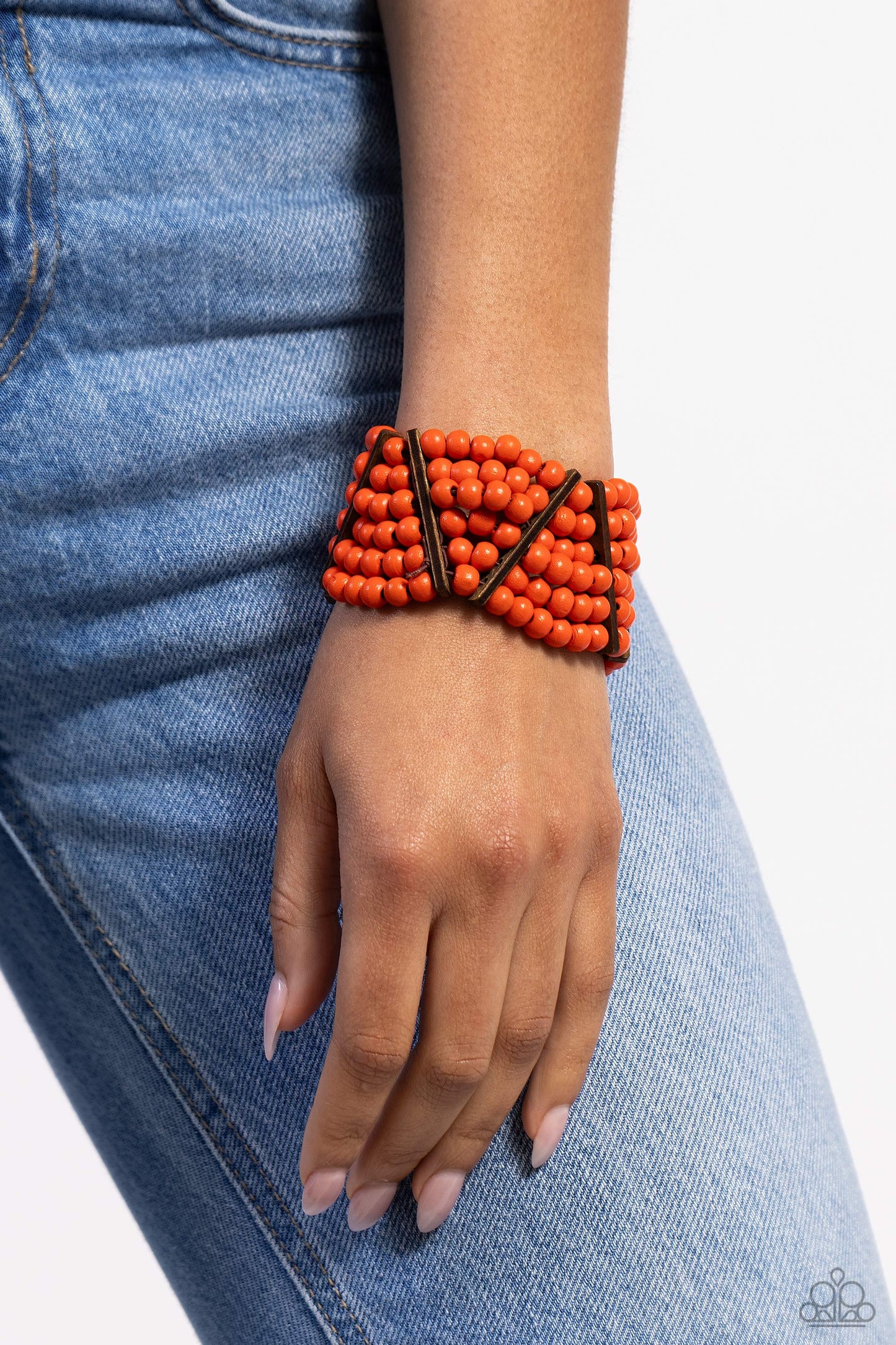 Paparazzi Way Off TROPIC - Orange Bracelet