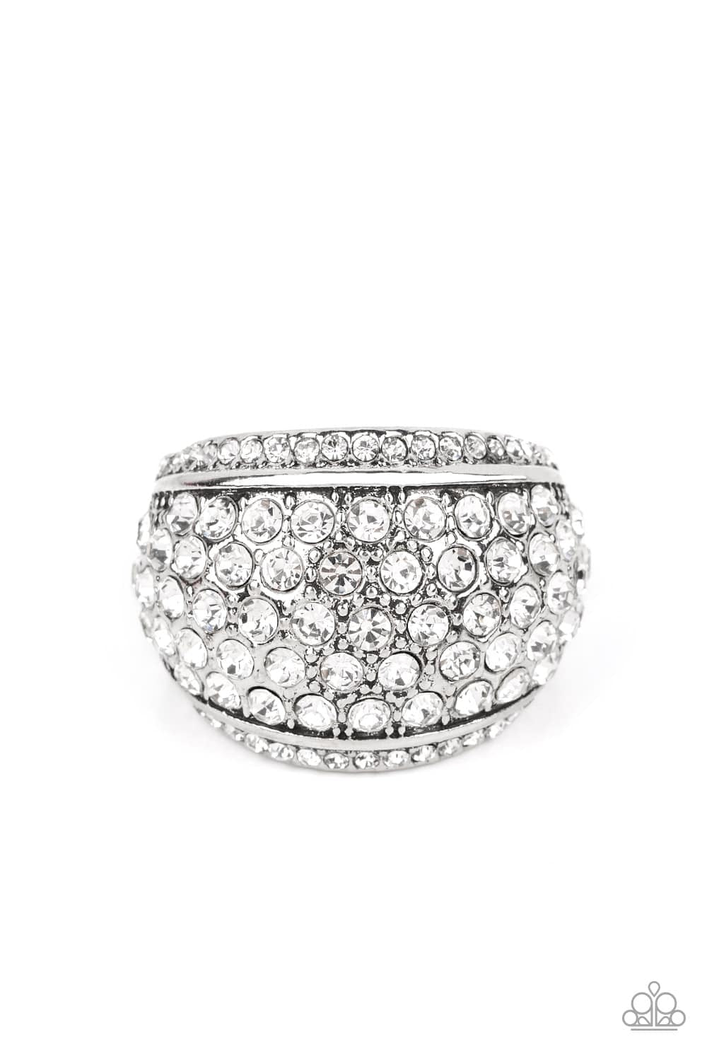 Paparazzi Running OFF SPARKLE - White Ring