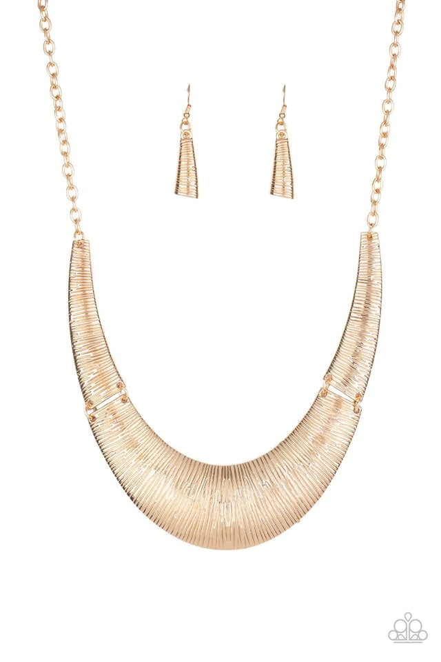 Paparazzi Feast or Famine - Gold Necklace