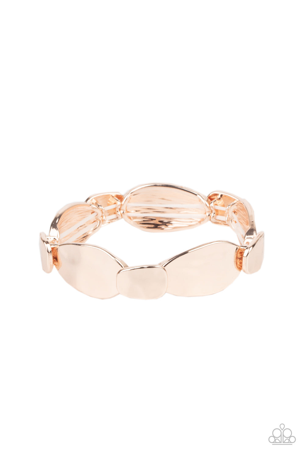 Absolutely Applique - Rose Gold Paparazzi Bracelet