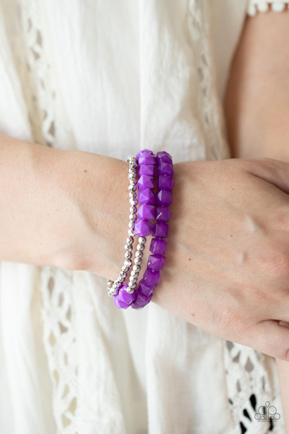 Vacay Vagabond - Purple Paparazzi Bracelet