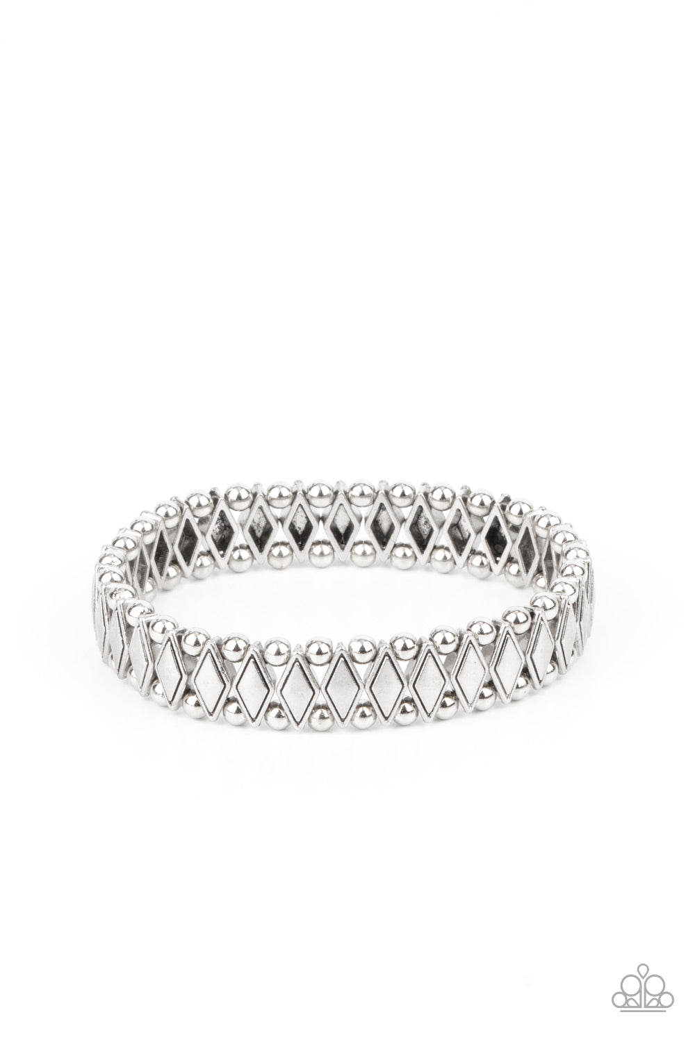 Abstract Advisory - Silver Paparazzi Bracelet