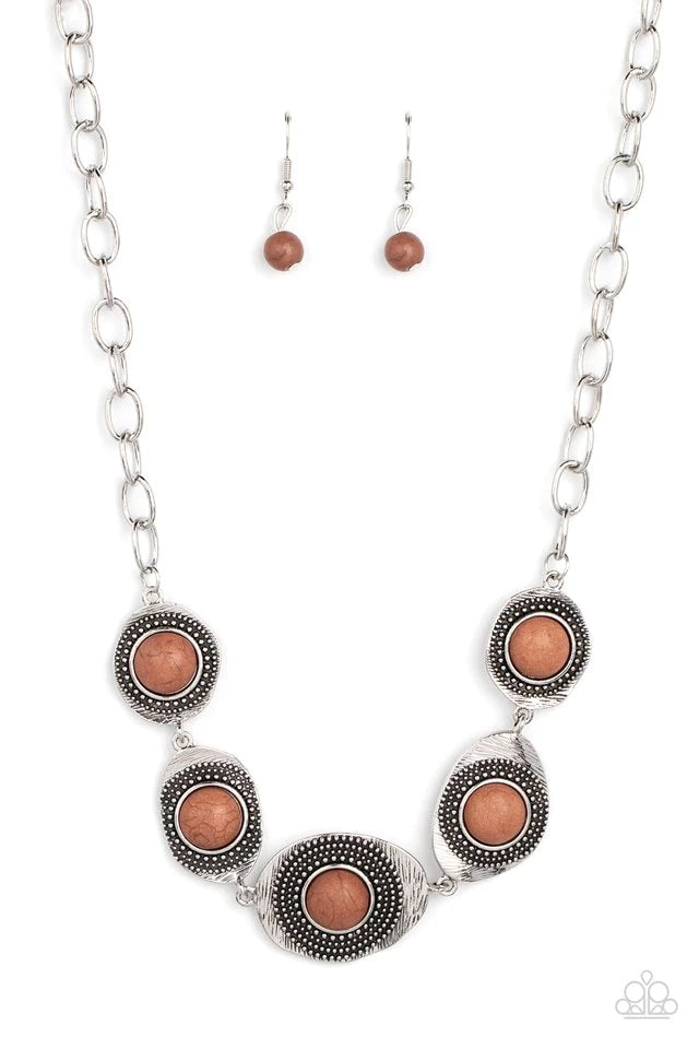 Paparazzi Homestead Harmony - Brown Necklace