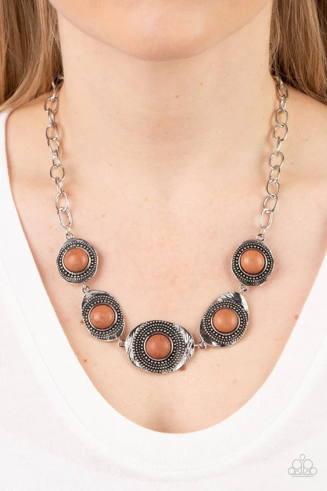 Paparazzi Homestead Harmony - Brown Necklace