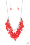 Paparazzi Crystal Cabaret - Red Necklace