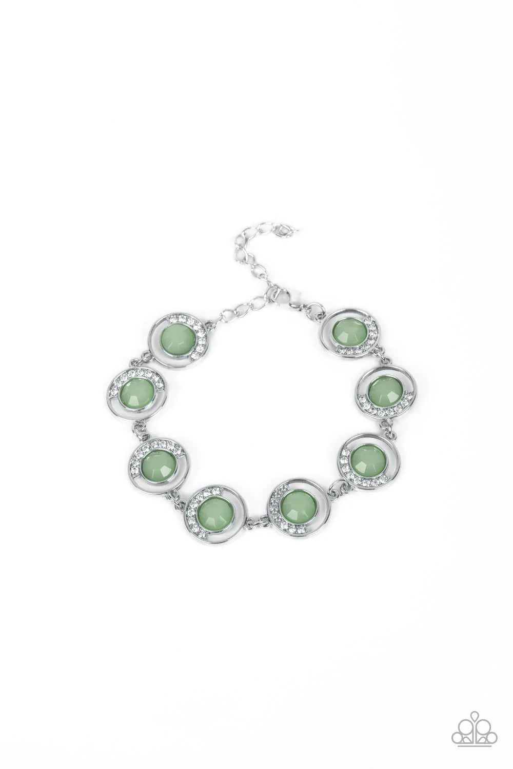 Twinkling Trajectory - Green Paparazzi Bracelet