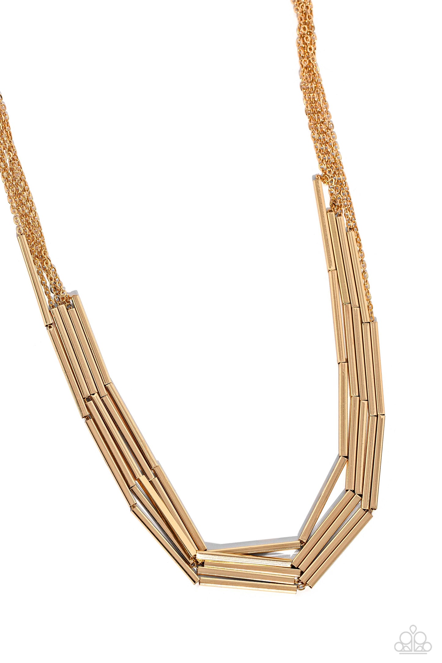 Paparazzi Dynamic Default - Gold Necklace