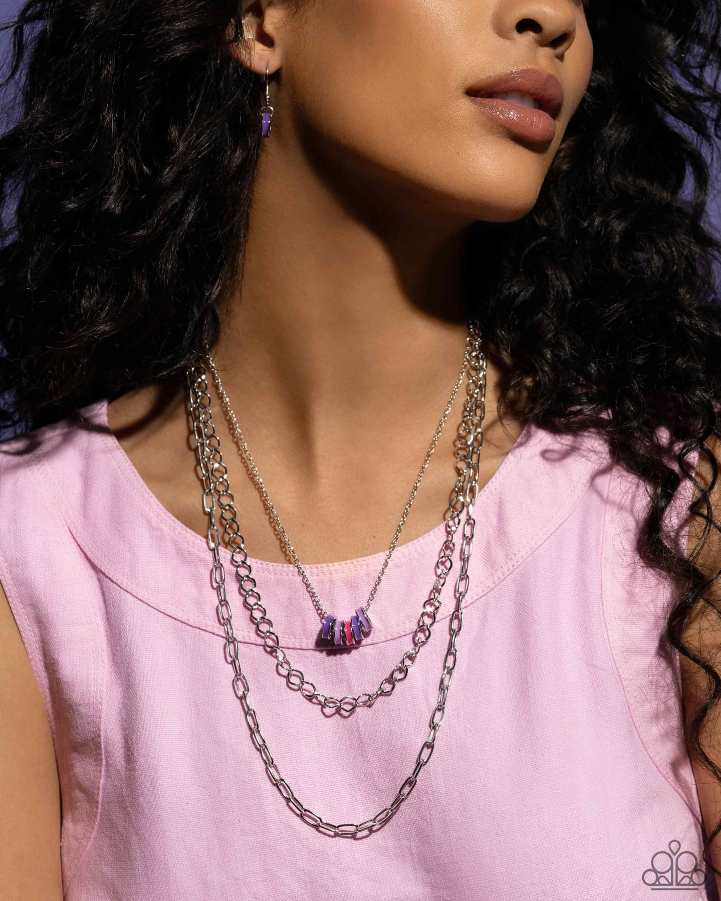 Paparazzi Colorful Cadet - Purple Necklace
