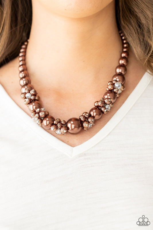 Paparazzi All Dolled UPSCALE - Brown Necklace
