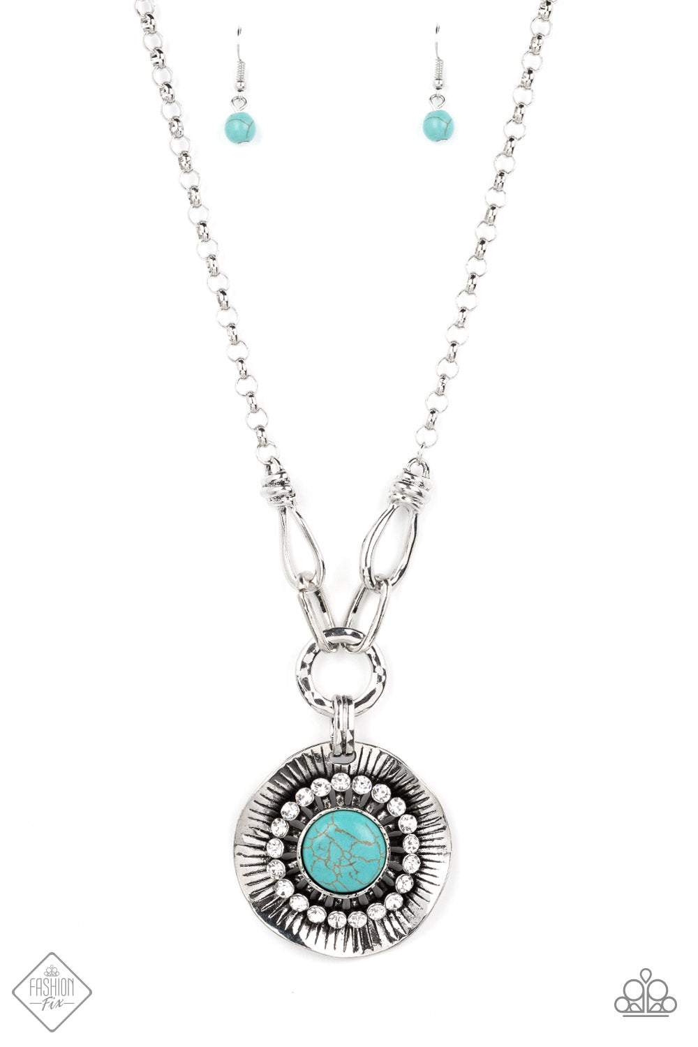 Paparazzi Badlands Treasure Hunt - Blue Necklace
