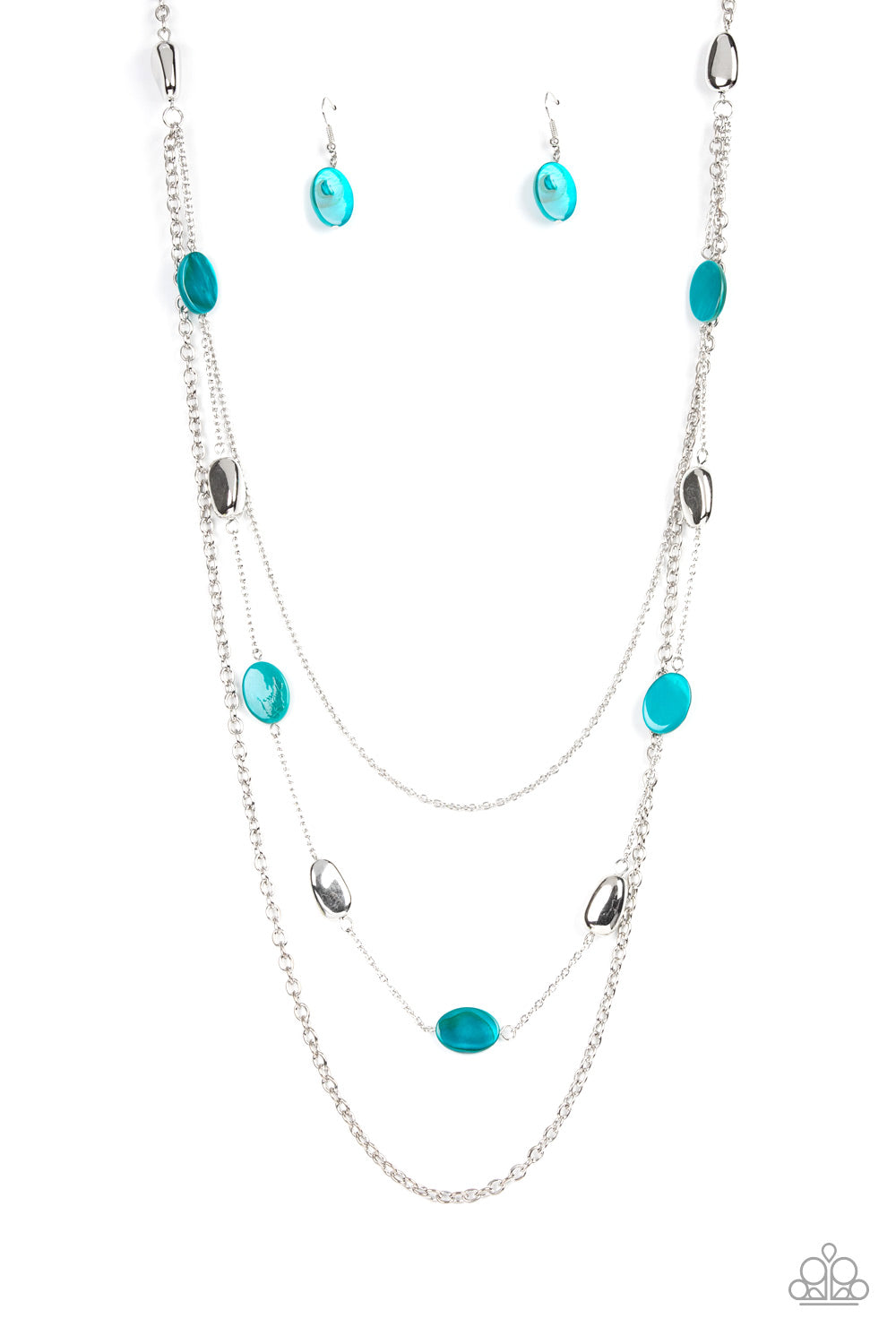 Paparazzi Barefoot and Beachbound - Blue Necklace