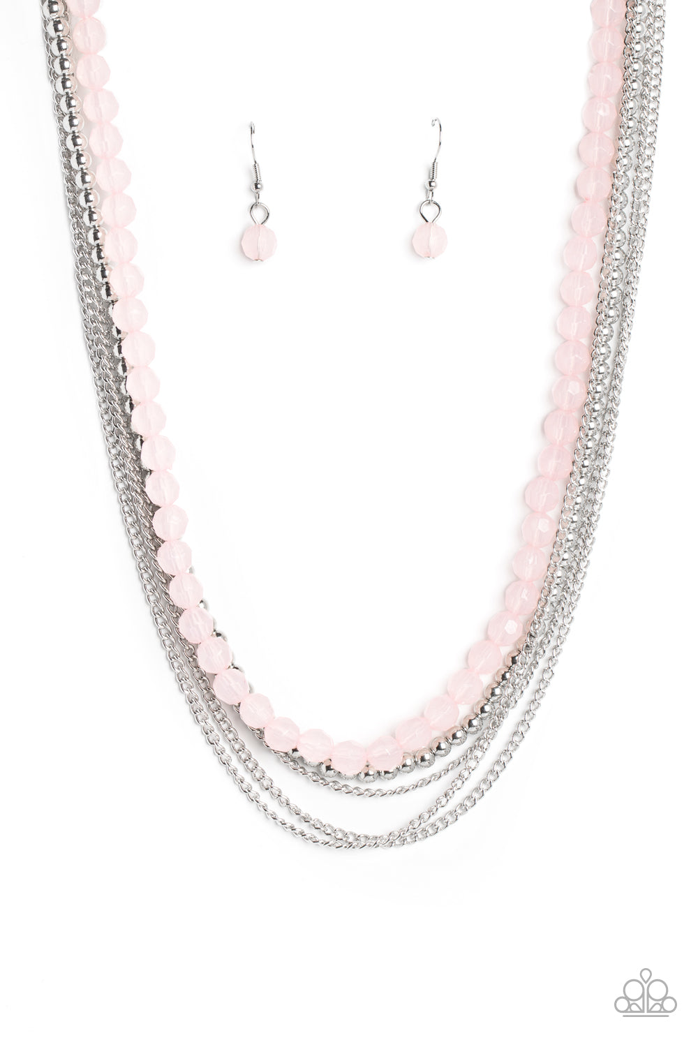 Boardwalk Babe - Pink Paparazzi Necklace