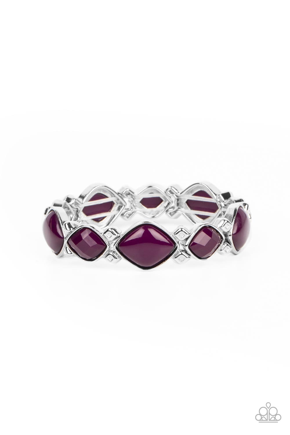 Boldly BEAD-azzled - Purple Paparazzi Bracelet