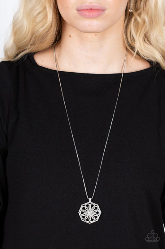 Botanical Bling - white Paparazzi necklace