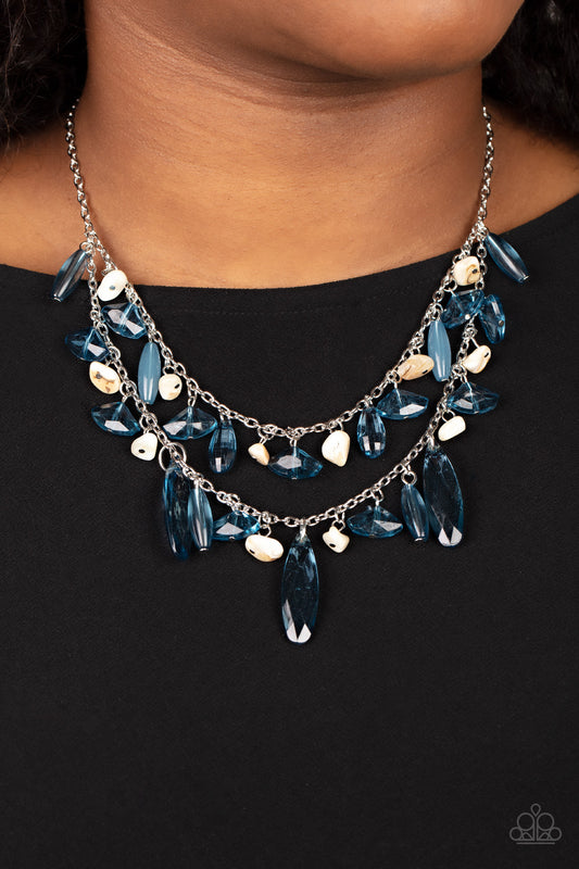 Candlelit Cabana - Blue Paparazzi Necklace