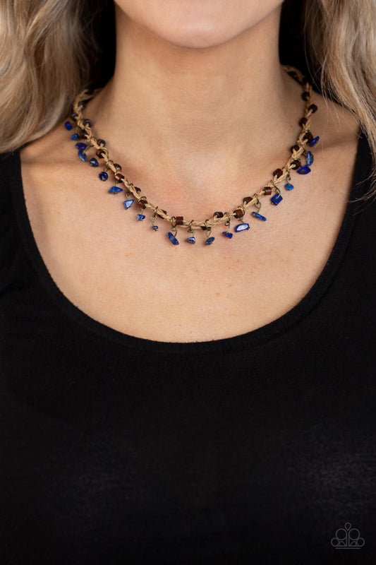 Canyon Voyage - Blue Paparazzi Necklace