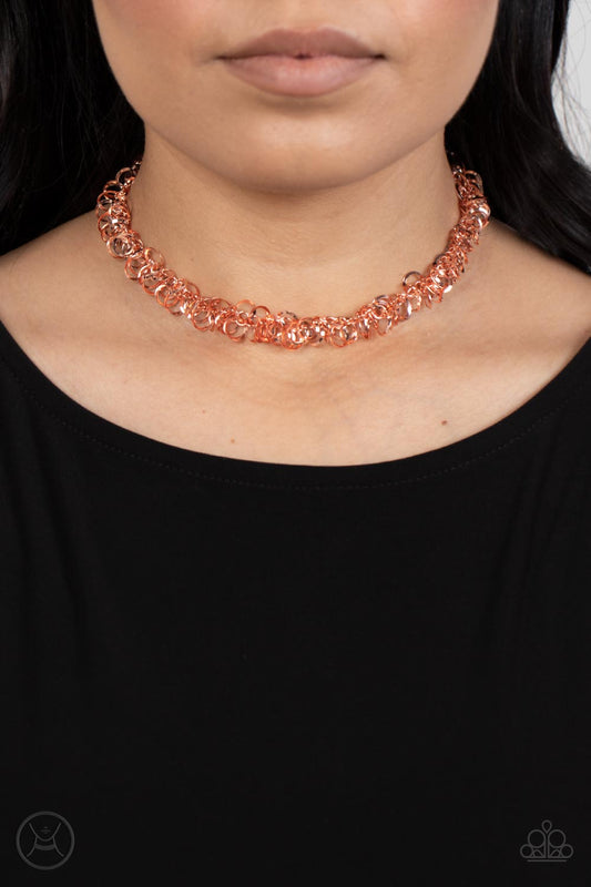 Cause a Commotion - Copper Paparazzi Necklace