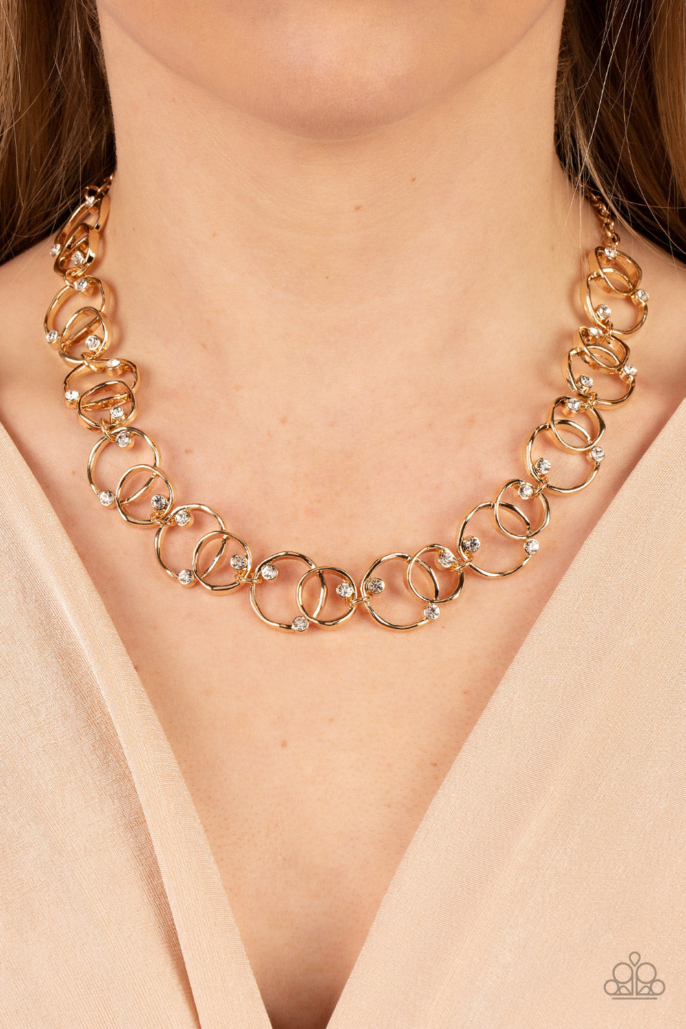 Center of My Universe - Gold Paparazzi Necklace