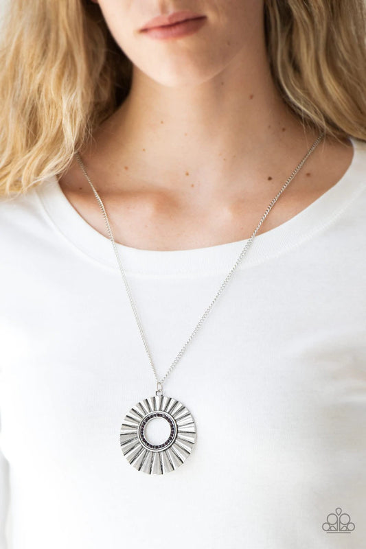 Chicly Centered - Purple - Paparazzi Necklace