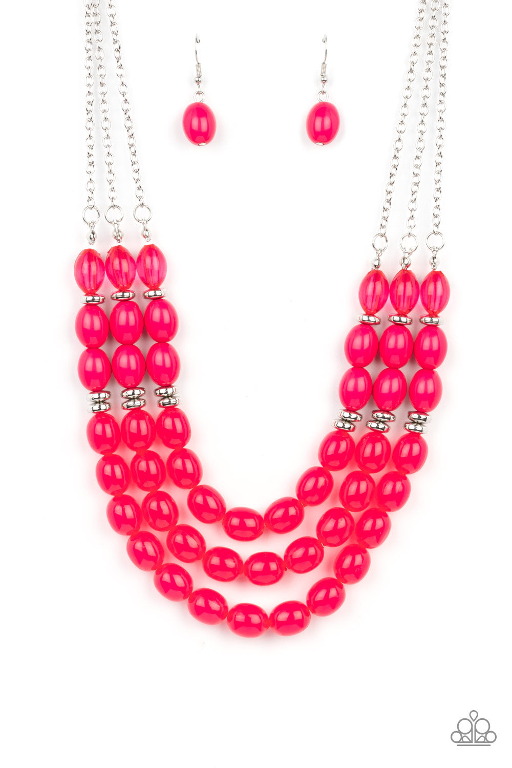 Coastal Cruise - Pink Paparazzi Necklace