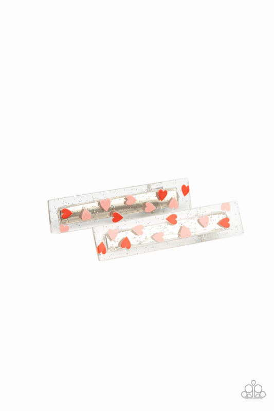 Paparazzi Color Me Cupid - Multi Hair Clips