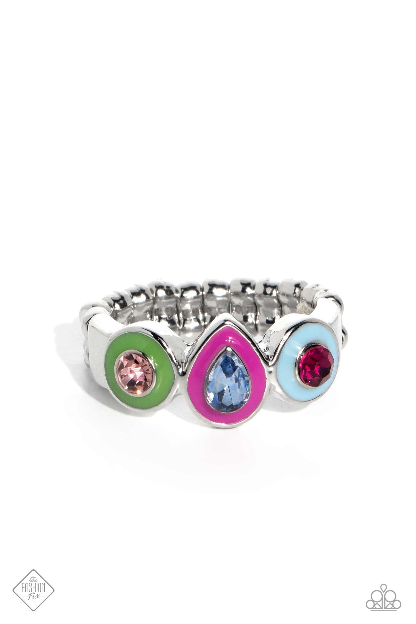 Paparazzi Colorblock Chic - Multi Ring
