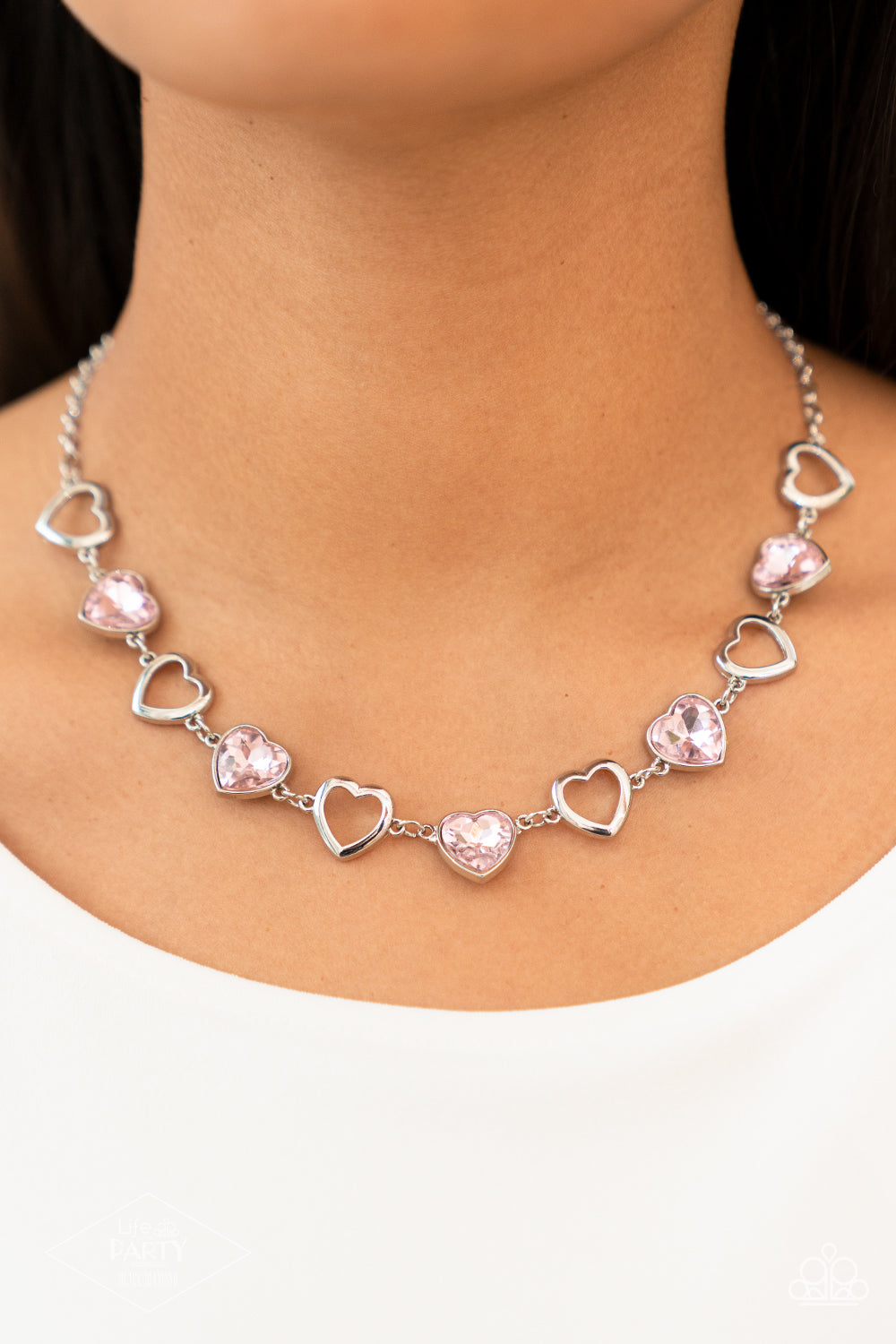 Paparazzi Contemporary Cupid - Pink Necklace
