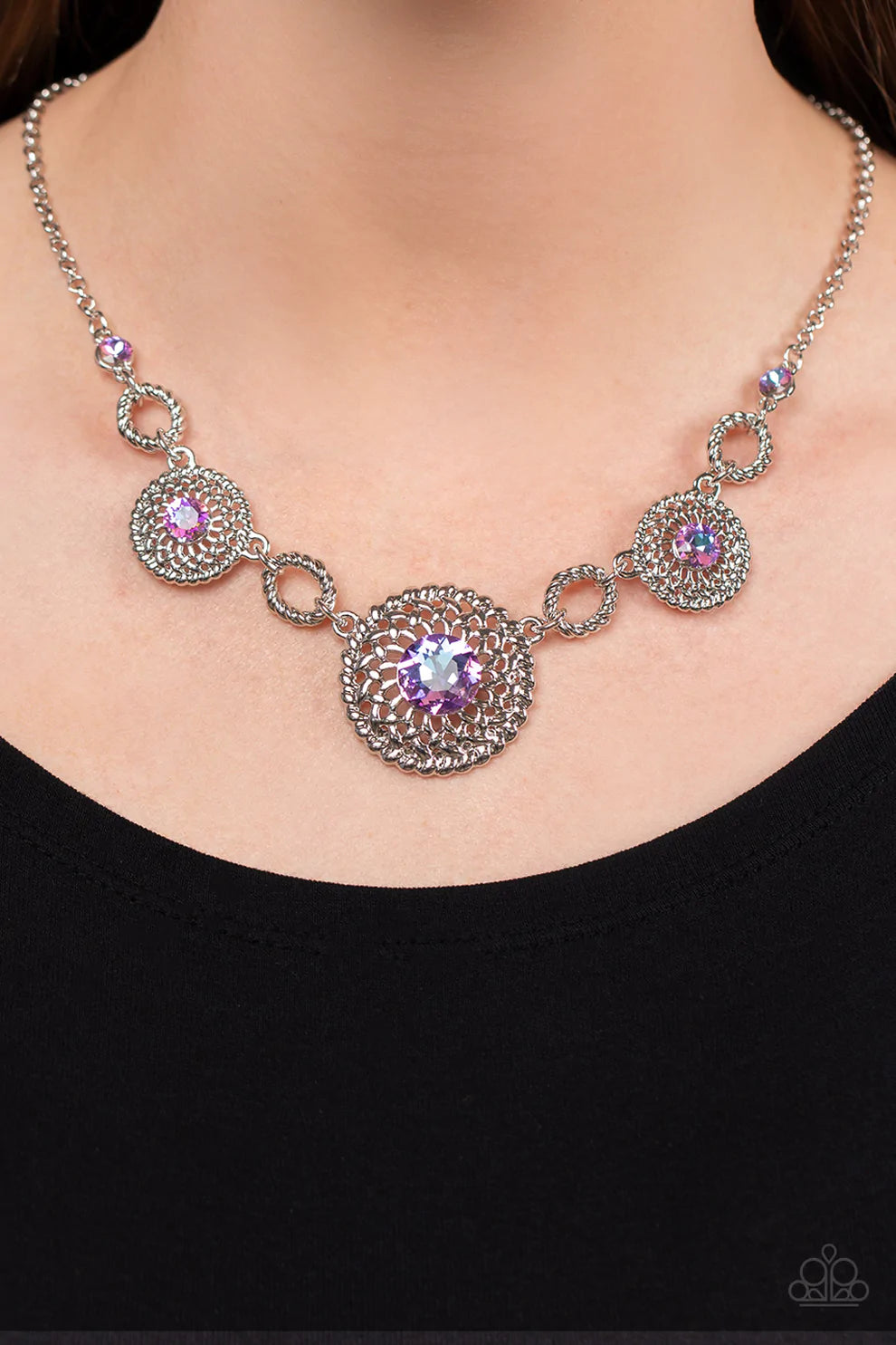 Cosmic Cosmos - Purple - Paparazzi Necklace