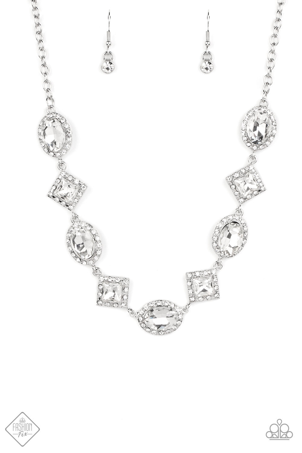 Paparazzi Diamond of the Season - White Necklace