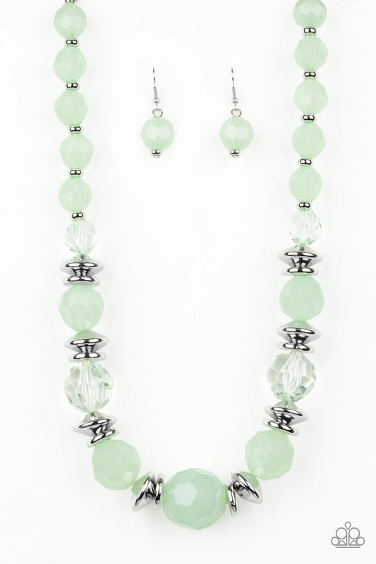 Dine and Dash - Green Paparazzi Necklace
