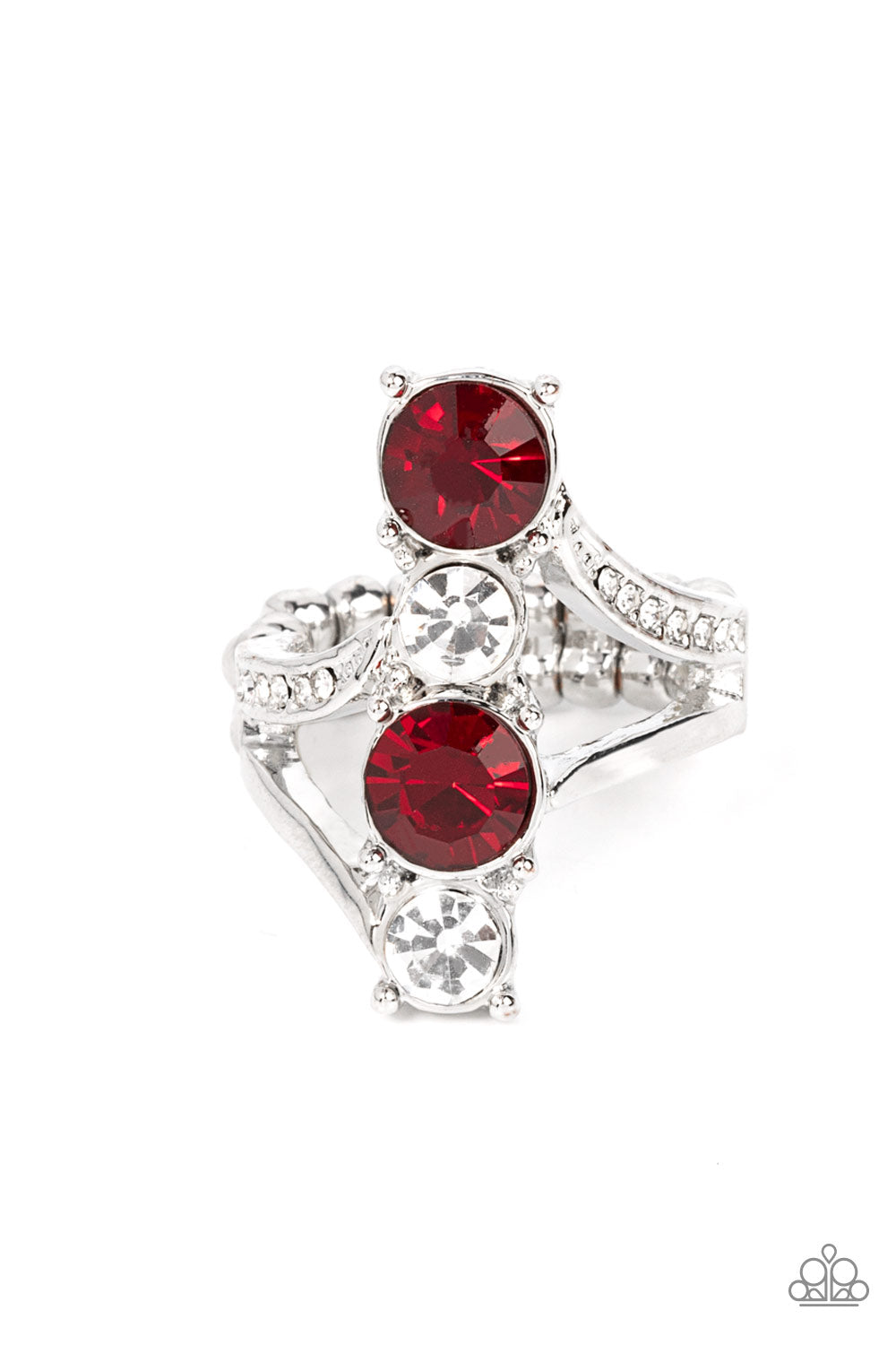 Paparazzi Duplicating Dazzle - Red Ring