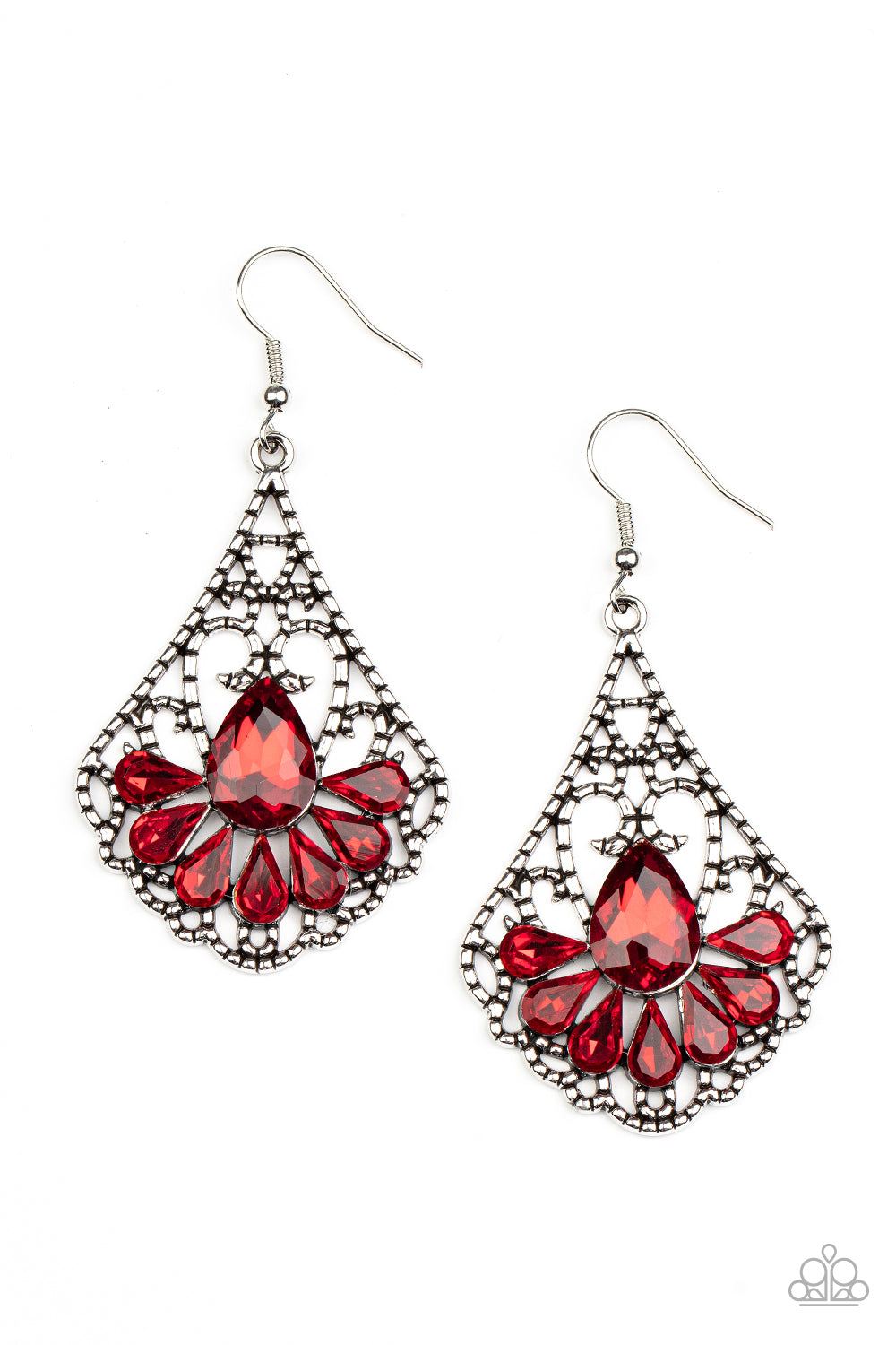 Paparazzi Exemplary Elegance - Red Earring