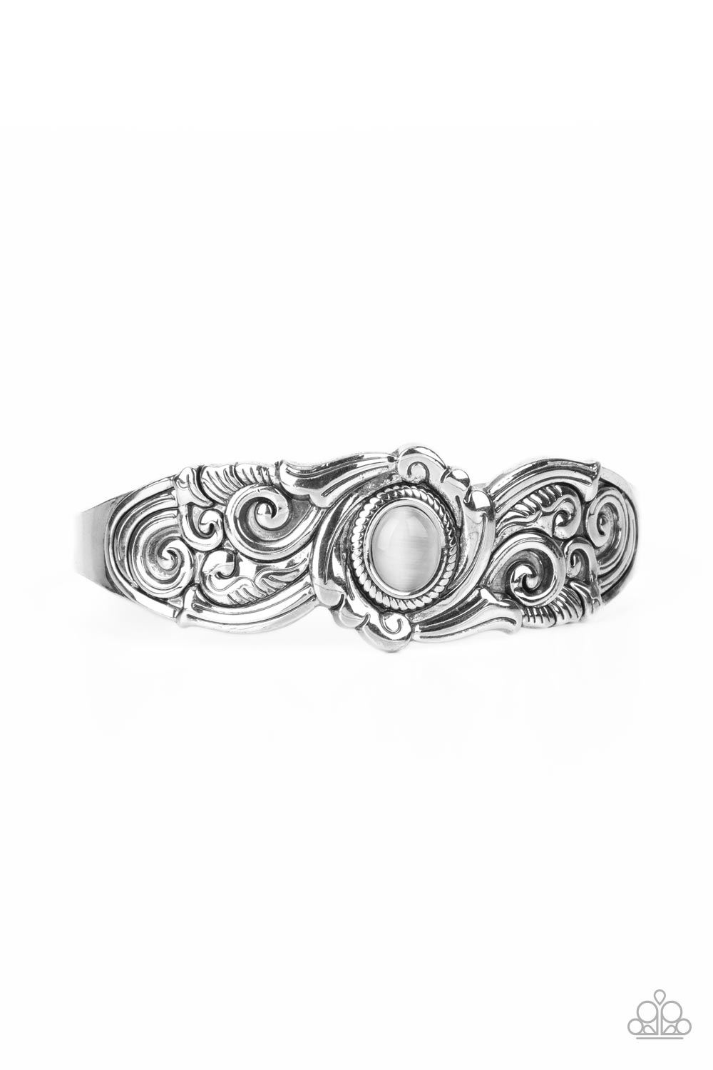 Paparazzi Glowing Enchantment - White Bracelet