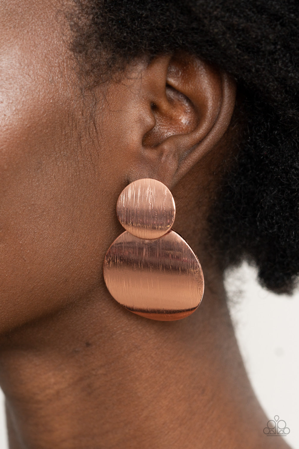 Here Today, GONG Tomorrow - Copper Paparazzi Earrings