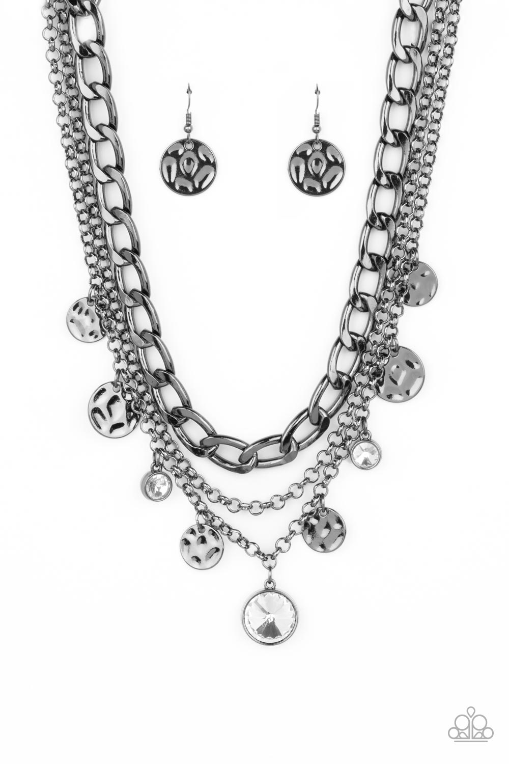 Paparazzi Industrial Noise - Black Necklace