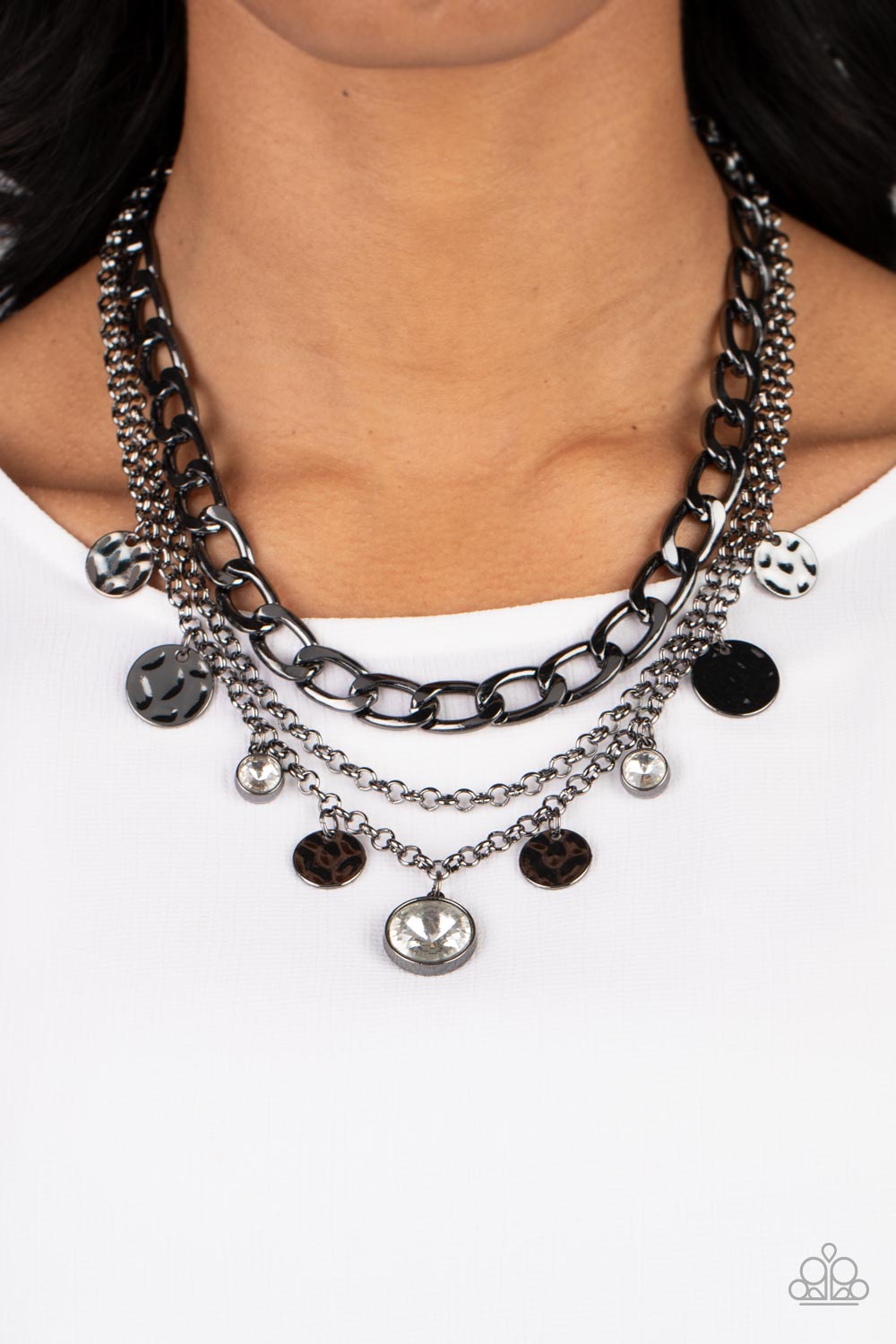 Paparazzi Industrial Noise - Black Necklace