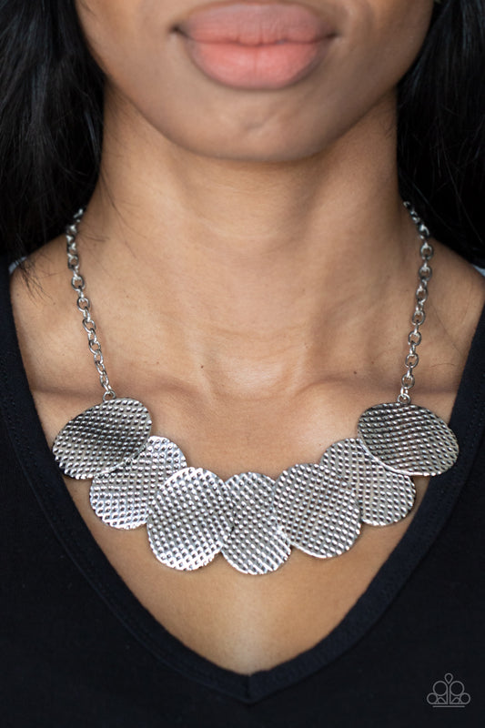 Industrial Wave - Silver Paparazzi necklace