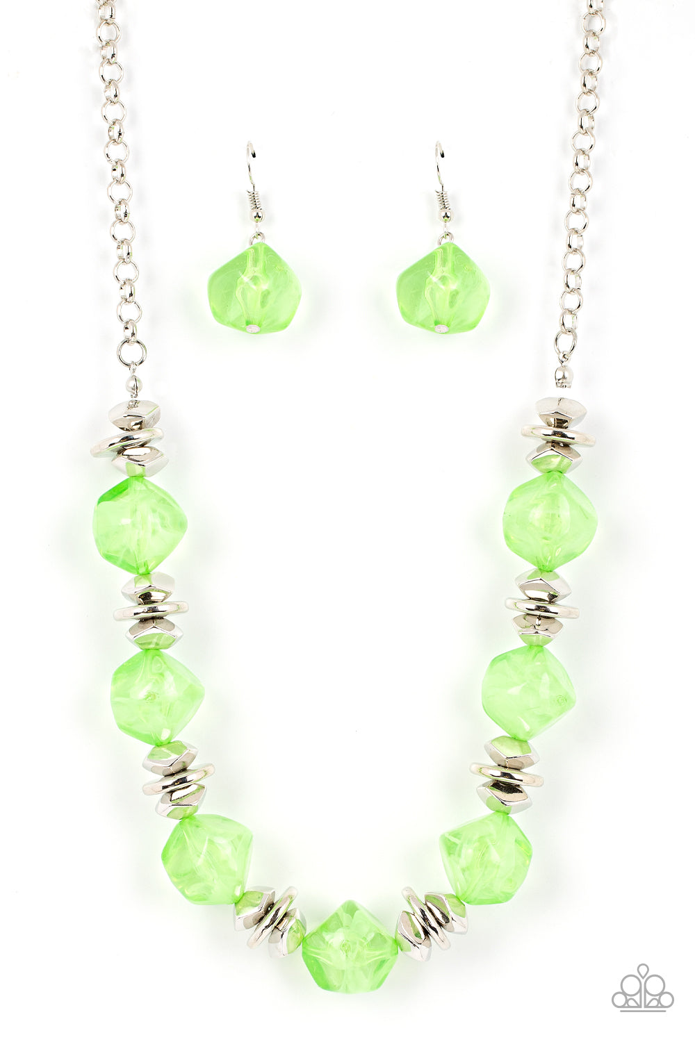 Island Ice - Green Paparazzi Necklace