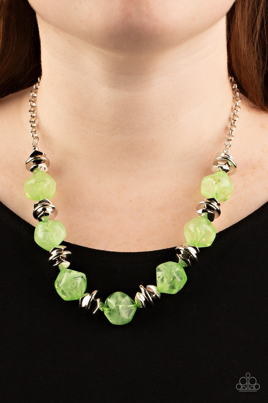 Island Ice - Green Paparazzi Necklace