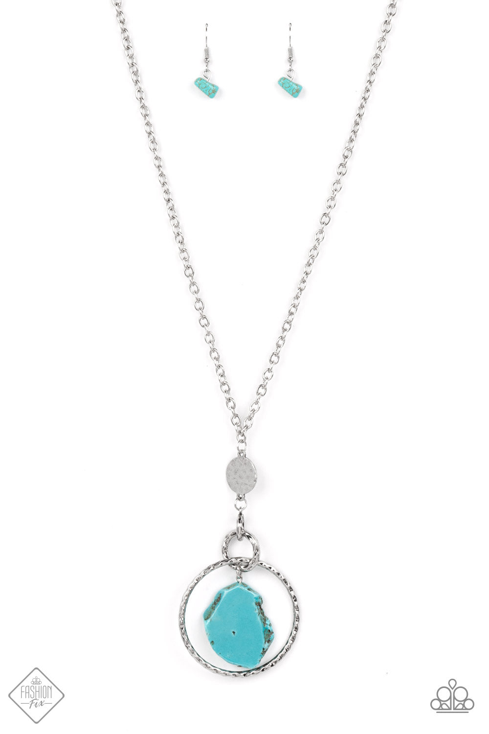Paparazzi Keep the PIECE - Blue Necklace