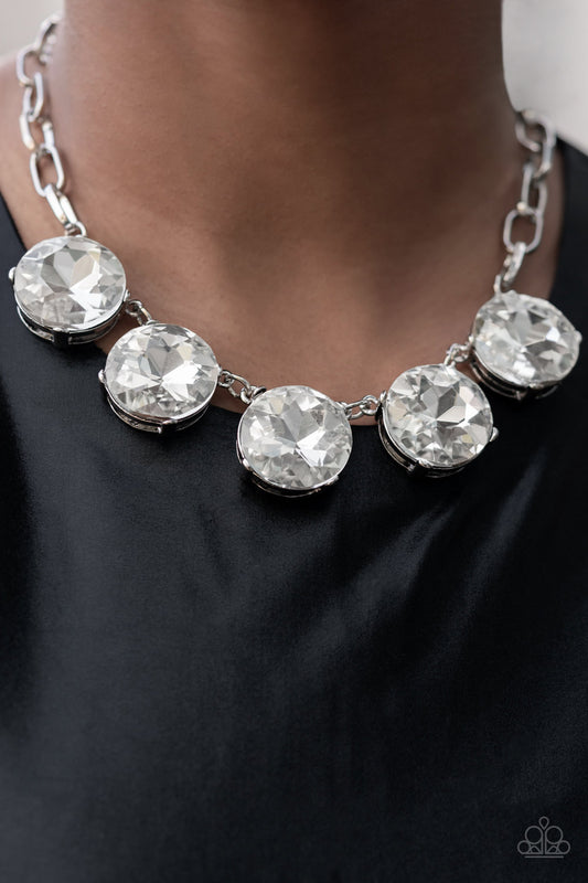 Limelight Luxury - White - Paparazzi Necklace