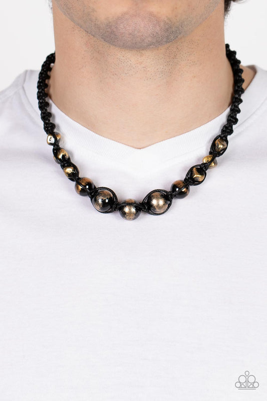 Loose Cannon - Gold - Paparazzi Necklace