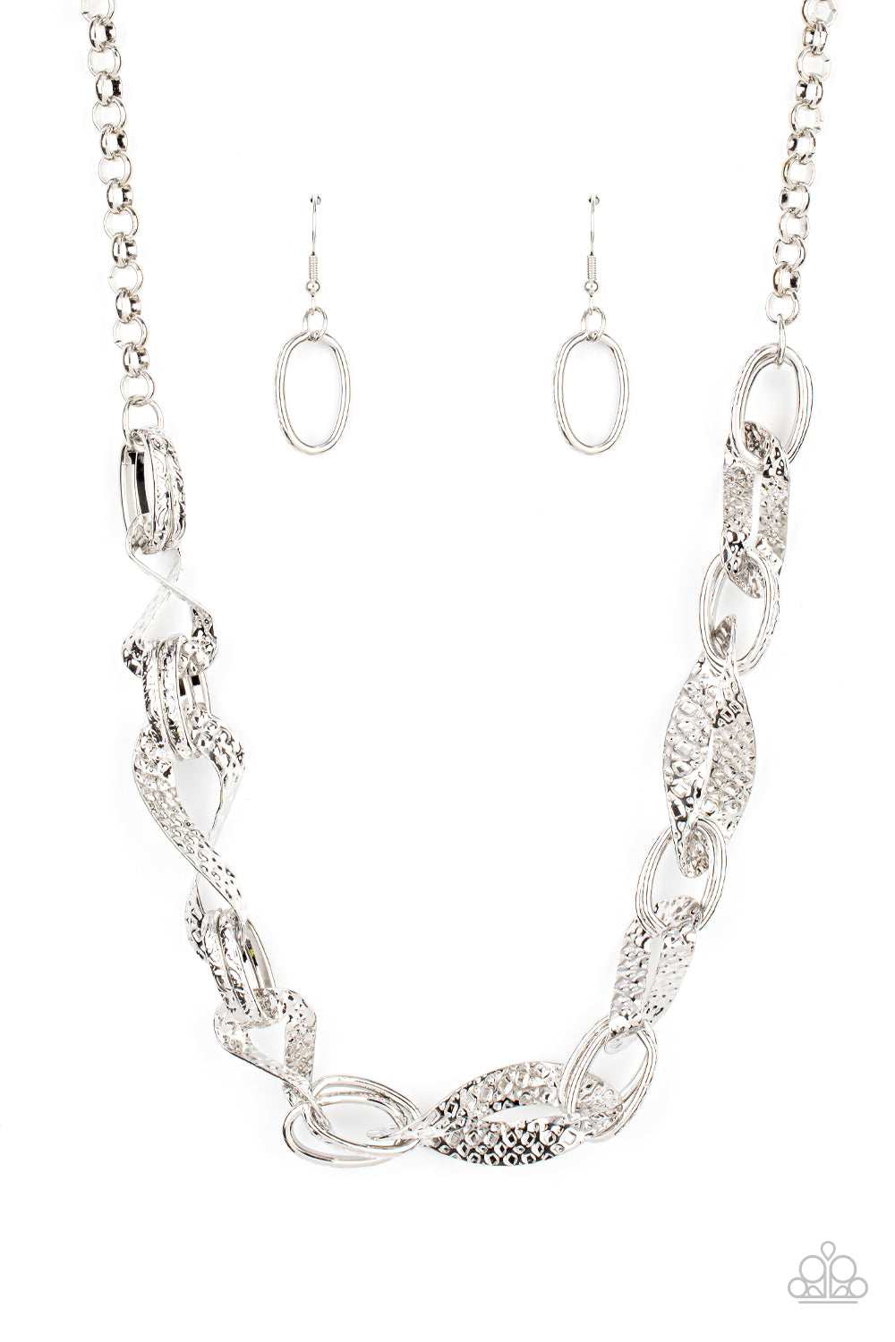 METAL of Honor - Silver Paparazzi Necklace
